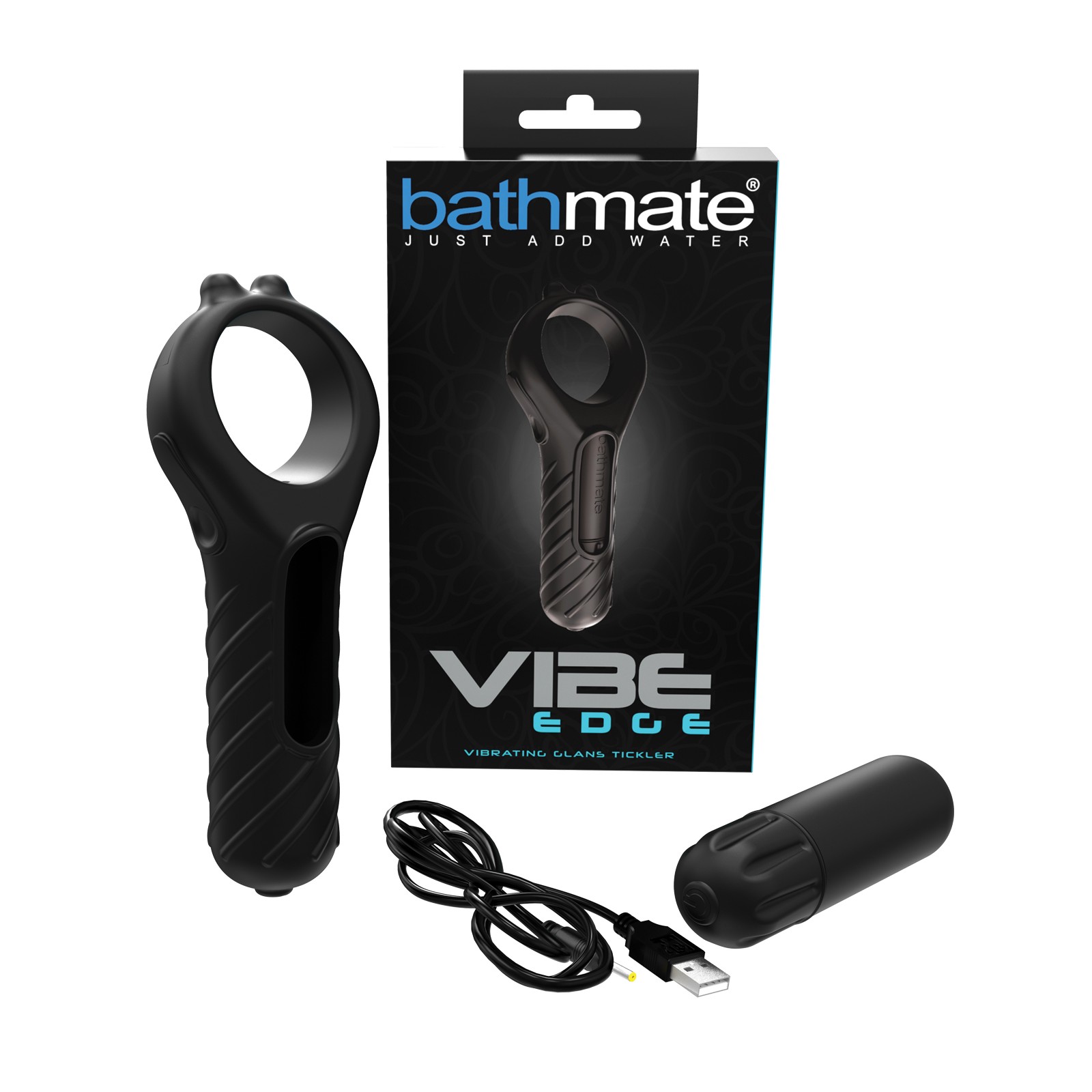 Bathmate Vibe Edge Estimulador de Glande Negro