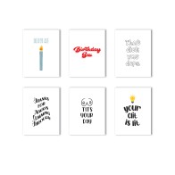 Everyday Naughty Greeting Cards Variety Pack - 6