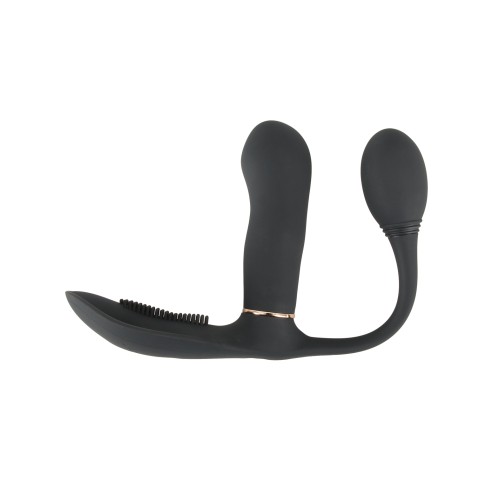 Vibrador para Vagina y Ano GoGasm Negro