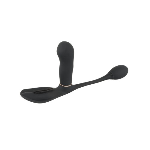 GoGasm Pussy and Ass Vibrator Black