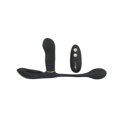 Vibrador para Vagina y Ano GoGasm Negro