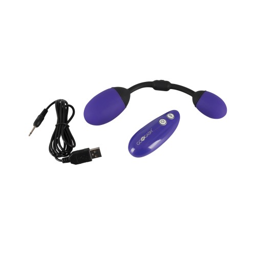 GoGasm Vibrating Pussy & Ass Balls Purple