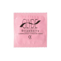 Glyde Strawberry Condoms - Pack of 4