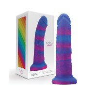 Nobu Rainbow 8 inch Dildo with Suction Cup - Cosmic