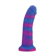 Nobu Rainbow 8 inch Dildo with Suction Cup - Cosmic