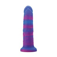 Dildo Nobu Rainbow de 8 pulgadas con Ventosa - Cósmico