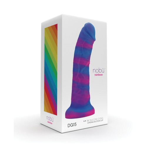 Dildo Nobu Rainbow de 8 pulgadas con Ventosa - Cósmico