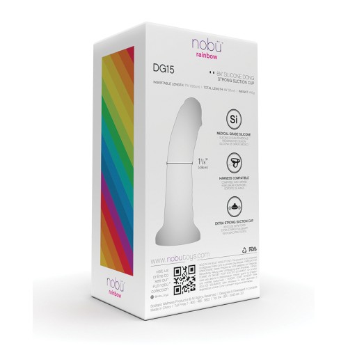 Dildo Nobu Rainbow de 8 pulgadas con Ventosa - Cósmico