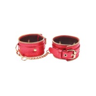 Nobu Fetish Handcuffs - Red/Gold