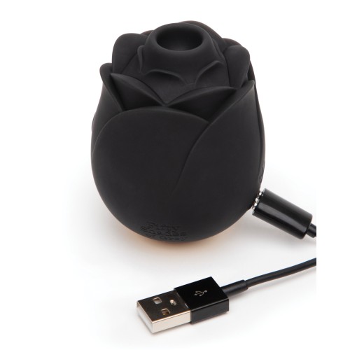 Fifty Shades of Grey Hearts and Flowers Rose Vibrator Black