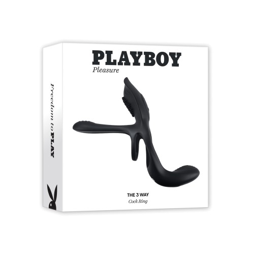 Playboy Pleasure 3 Way Cock Ring Vibrating Toy