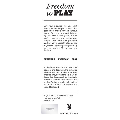 Playboy Targeted G-Spot Vibrator