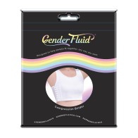 Gender Fluid Binder de Compresión para el Pecho M Blanco