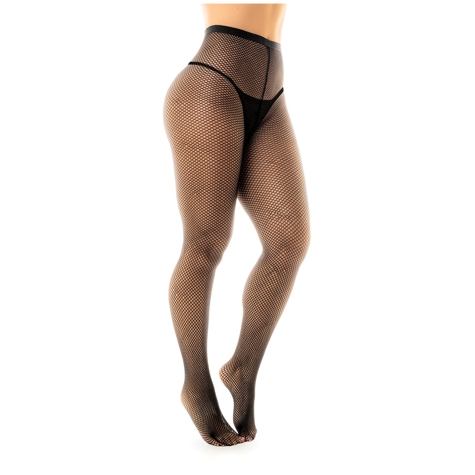 Fishnet Pantyhose with Back Seam Black OS