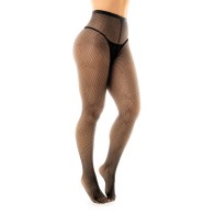 Fishnet Pantyhose with Back Seam Black OS