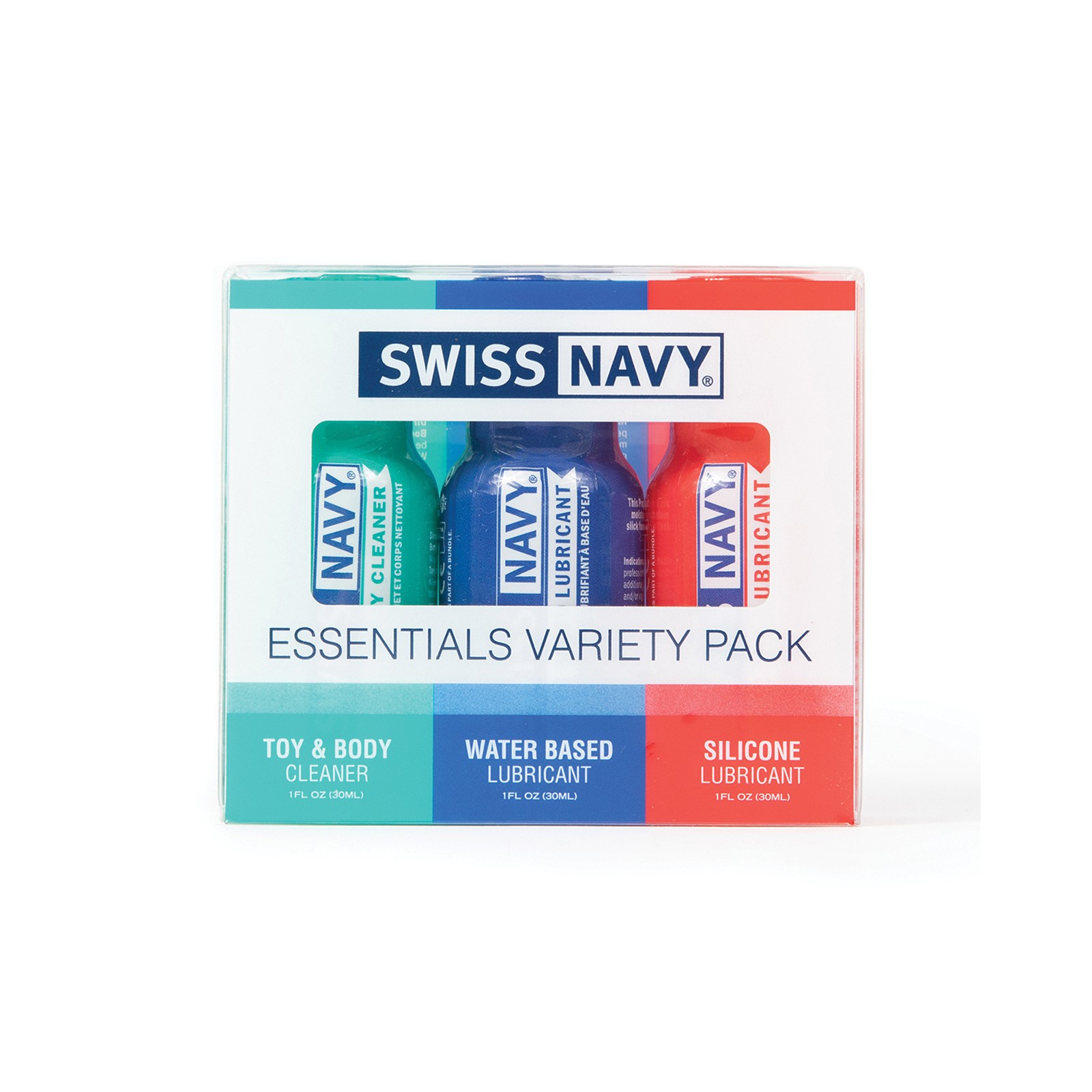 Paquete Esencial Swiss Navy - 3 Botellas de 1 oz