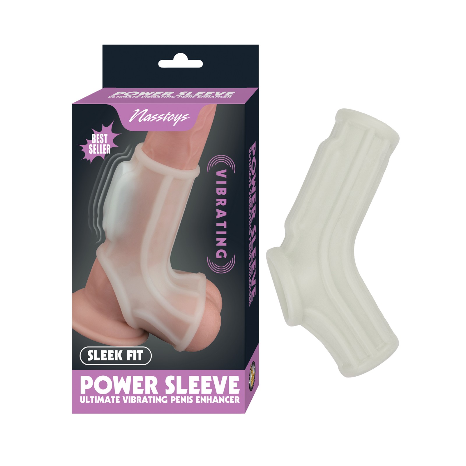 Vibrating Power Sleeve Sleek Fit White