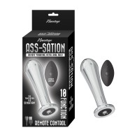 Ass-sation Remote Vibrating Metal Anal Bulb - Silver