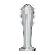 Ass-sation Remote Vibrating Metal Anal Bulb - Silver