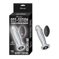 Plug Anal Metálico Vibrador Remoto Ass-sation