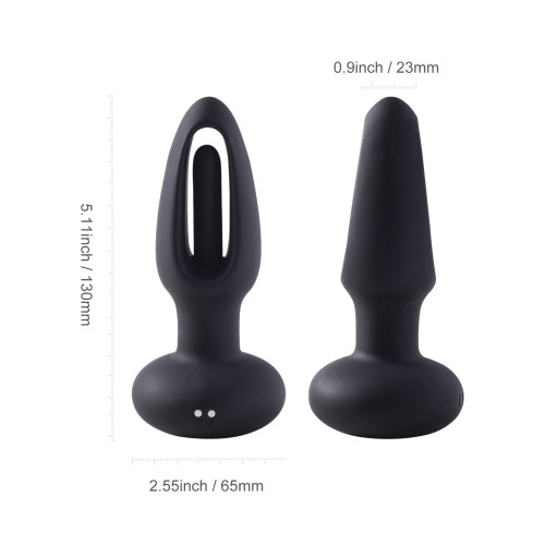 Snuggy Vibrating Anal Plug Black