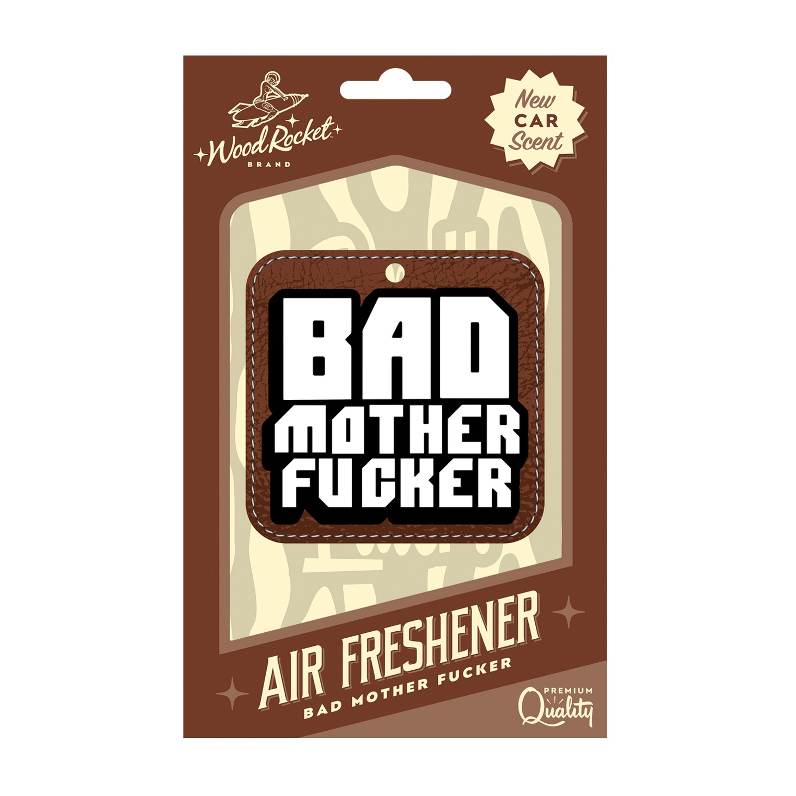 Wood Rocket Bad Mother Fucker Air Freshener