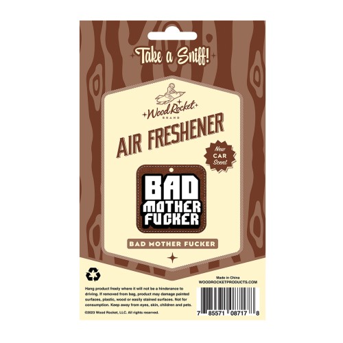 Wood Rocket Bad Mother Fucker Air Freshener