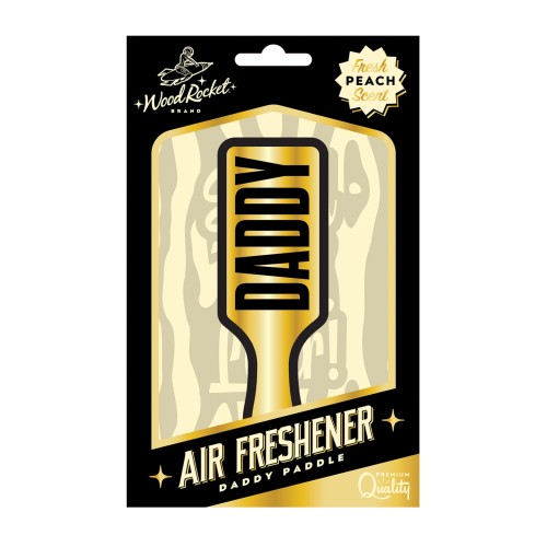 Wood Rocket Daddy Paddle Air Freshener - Peach