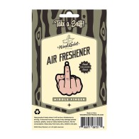 Wood Rocket Peach Middle Finger Air Freshener Cologne