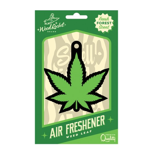 Wood Rocket Green Leaf Air Freshener - Forest