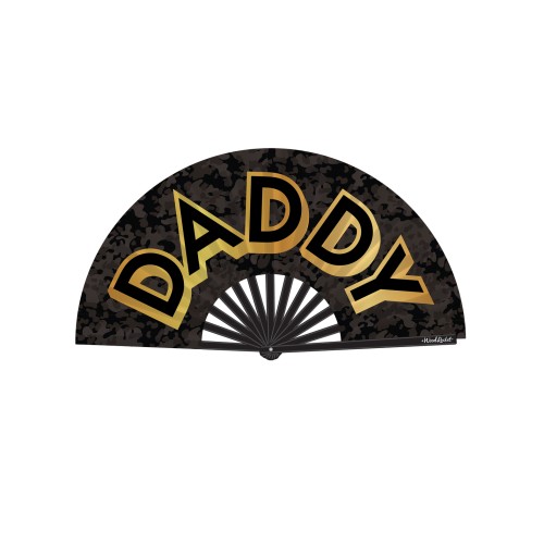 Ventilador Wood Rocket Daddy Negro Dorado