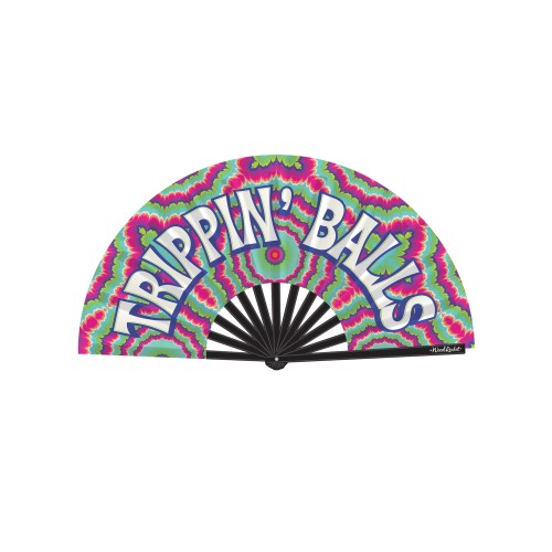 Trippin' Balls Folding Fan