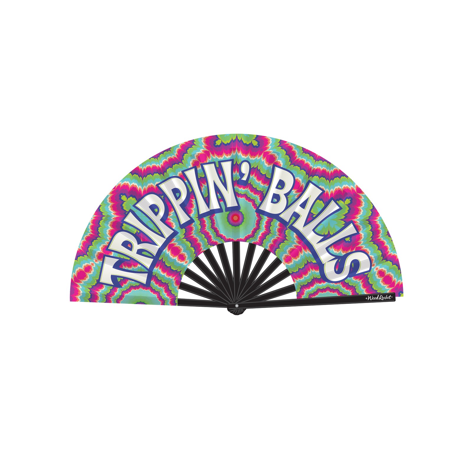 Trippin' Balls Folding Fan