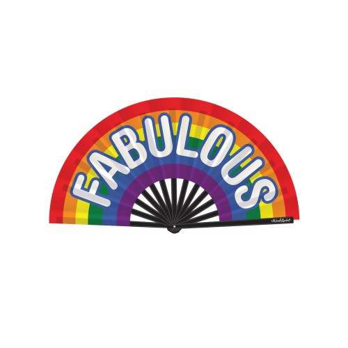 Abanico Arcoiris Fabulous para Estilo y Orgullo