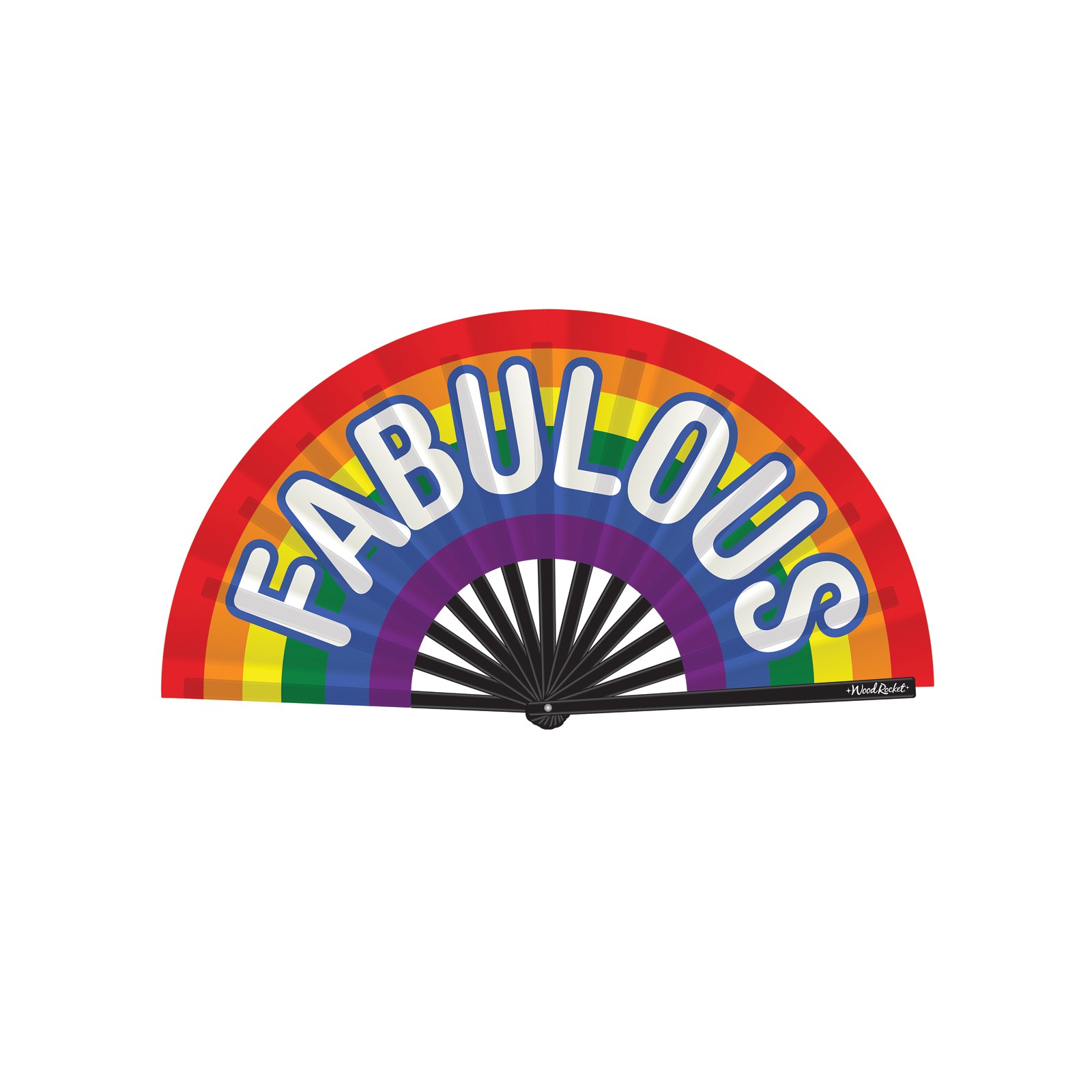 Abanico Arcoiris Fabulous para Estilo y Orgullo