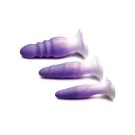 Curve Toys Simply Sweet Silicone Butt Plug Set - Purple