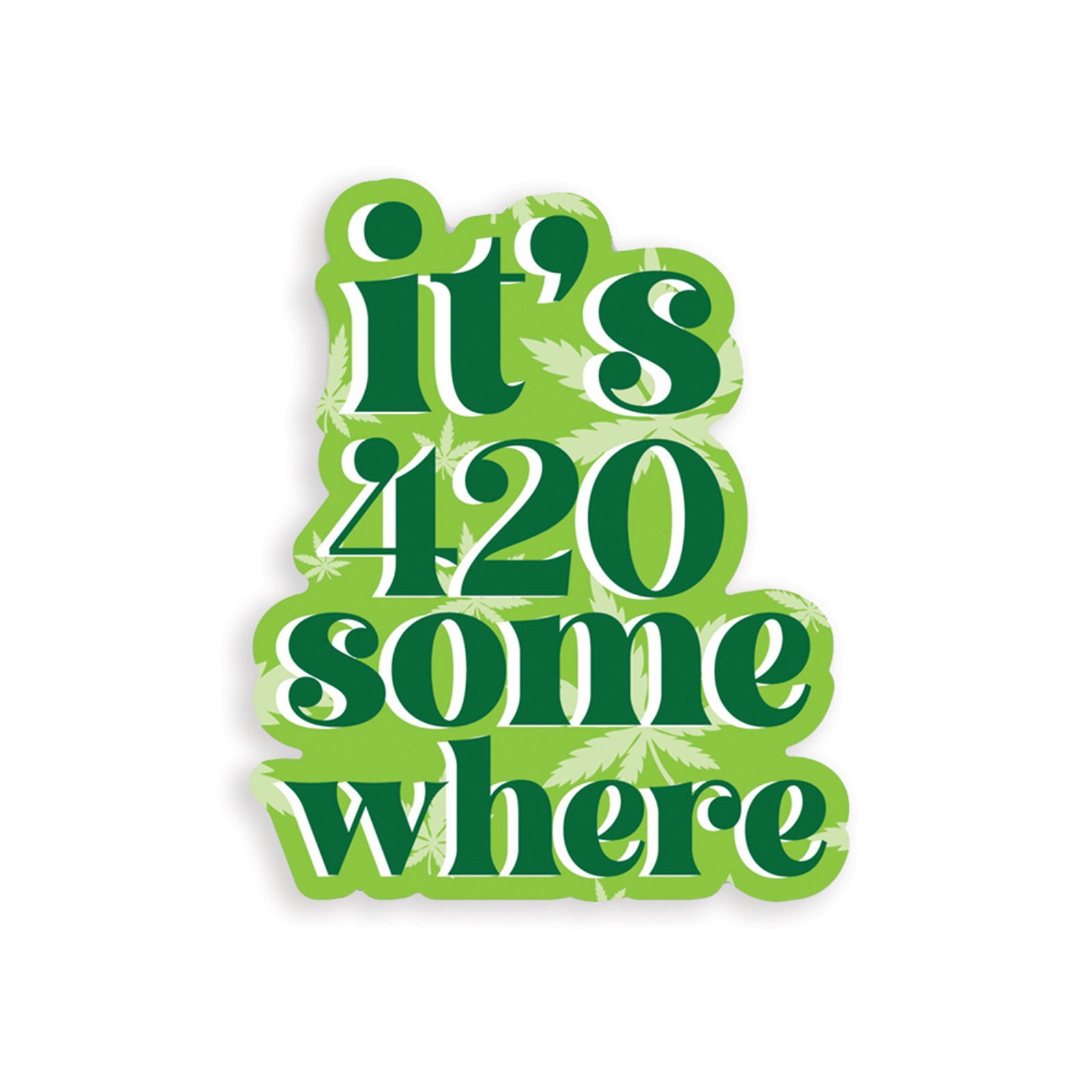 KushKards 420 Sticker Pack of 3 for Fun Celebrations