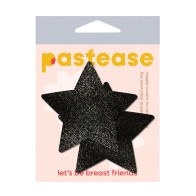 Black Glitter Star Nipple Pasties - Pastease