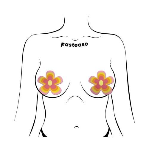 Pastease Premium Groovy Flower Pasties Pink OS