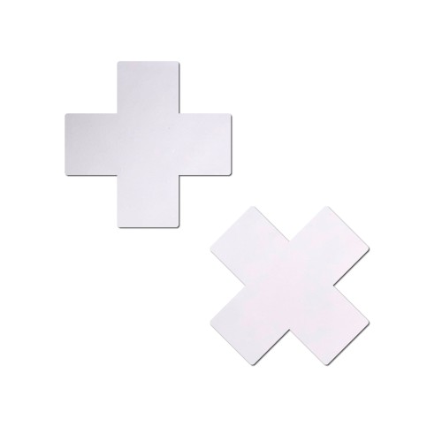 Pastease Basic Matte Plus X Nipple Pasties White