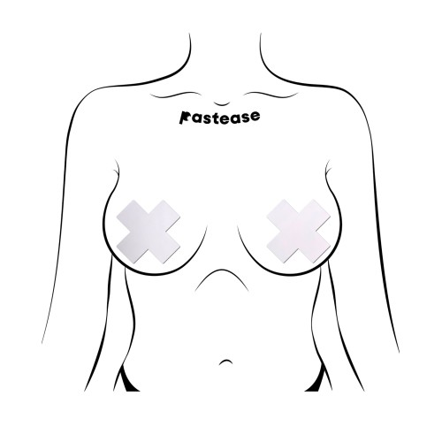 Pastease Basic Matte Plus X Nipple Pasties White