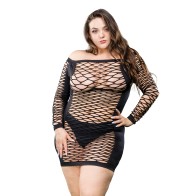 Beverly Hills Naughty Girl Long Sleeve Dress - Black