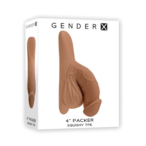 Gender X Packer Realista de 4" - Comodidad y Realismo