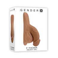 Gender X Packer Realista de 4" - Comodidad y Realismo