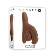 Gender X Packer Realista de 4" - Ajuste Natural