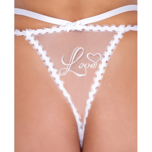 Forever Yours Embroidered Bra and Panty Set for Elegance