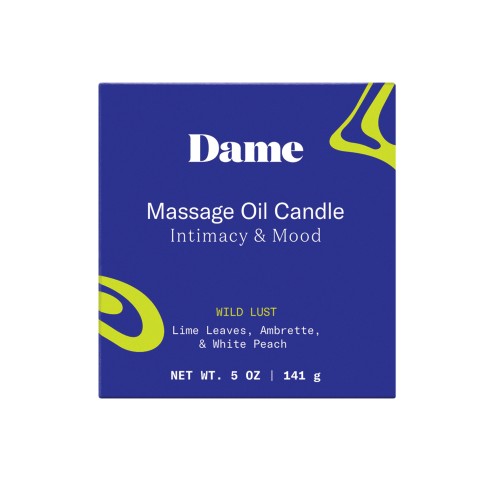 Dame Wild Lust Massage Oil Candle