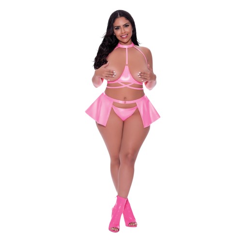 Club Candy Halter Bra, Skirt & Thong