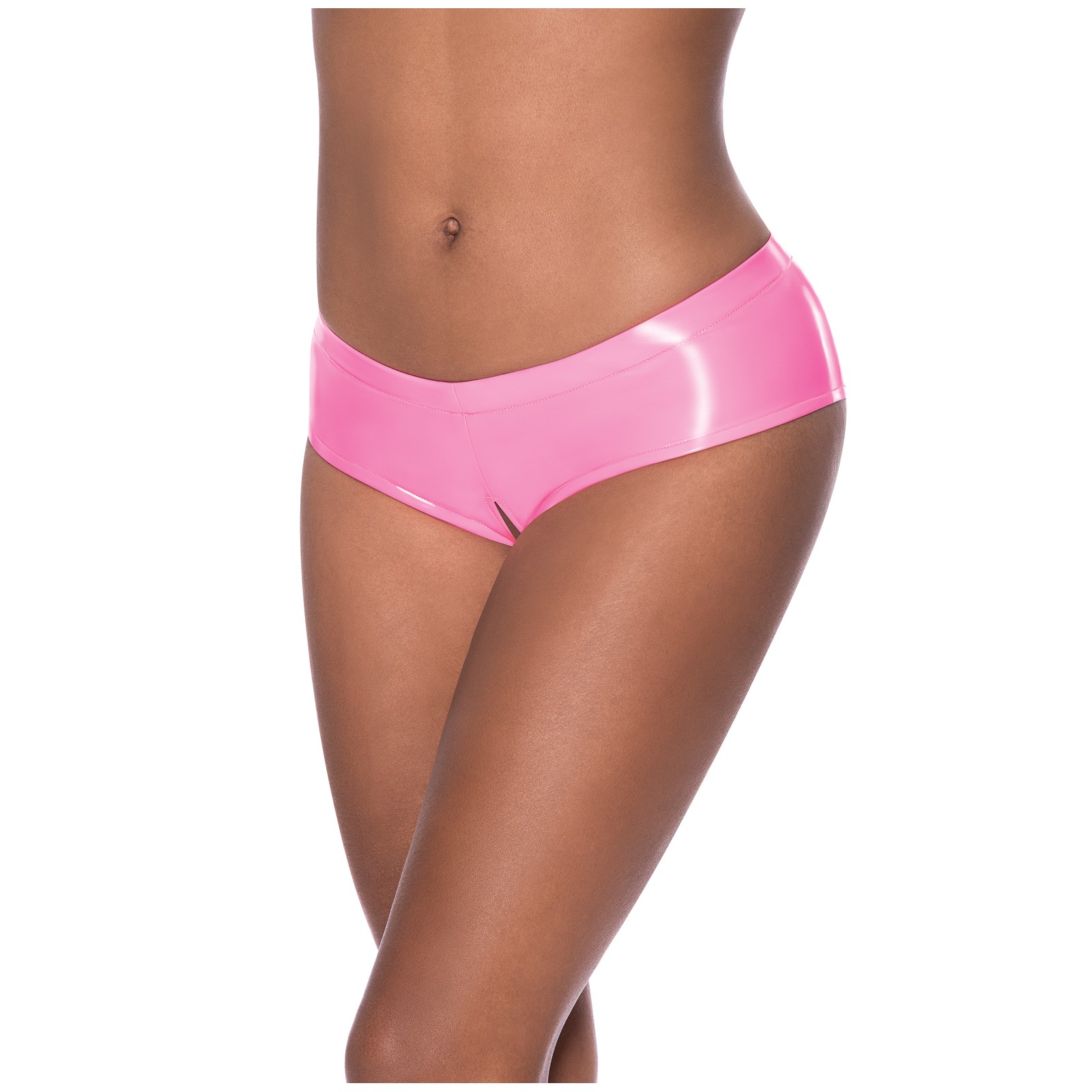 Boy Short de Bajo Cintura con Corte Abierto Club Candy Rosa