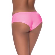 Boy Short de Bajo Cintura con Corte Abierto Club Candy Rosa